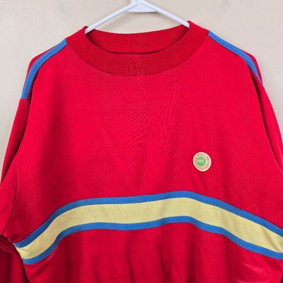 Vintage 80s Sport Promotion Center Italian Made Colorblock Sweatshirt EU 50 US L - Picture 3 of 8